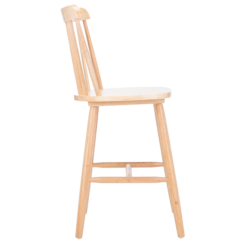 Safavieh Galena Wood Counter Stool in Natural