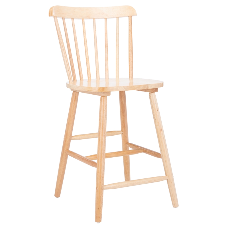 Safavieh Galena Wood Counter Stool in Natural