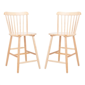 Safavieh Galena Wood Counter Stool in Natural