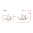Safavieh Birch Iron and Resin 6Lt 30
