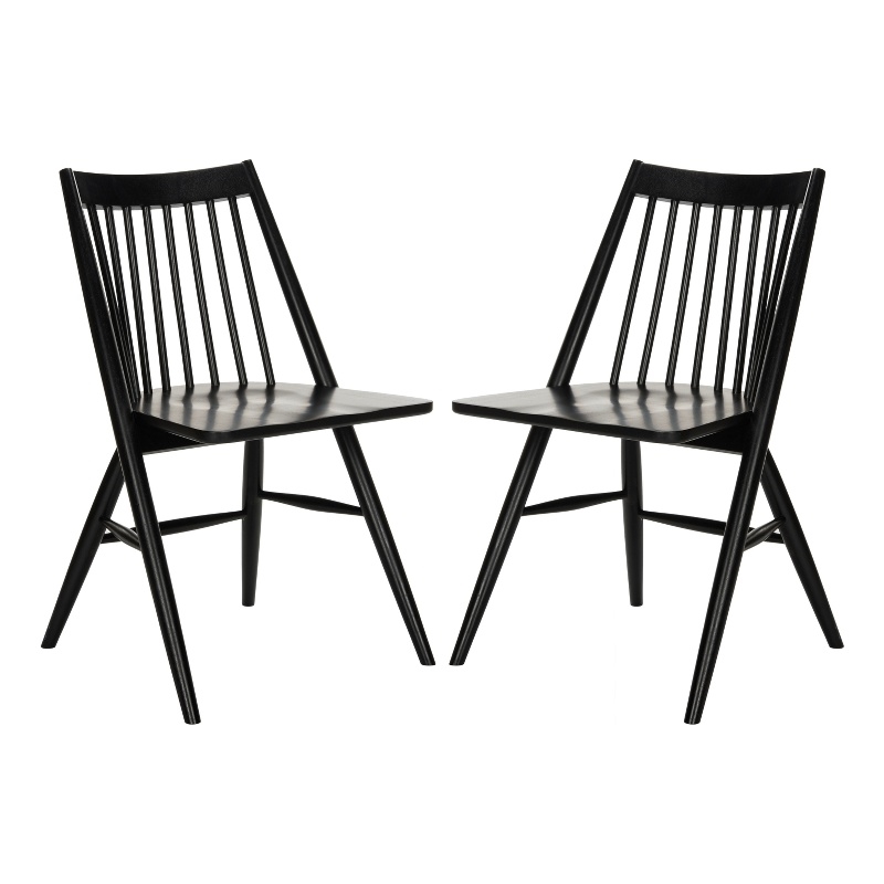 Safavieh Wren Wood Dining Chair in Black