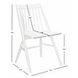 Safavieh Wren Wood Dining Chair in White