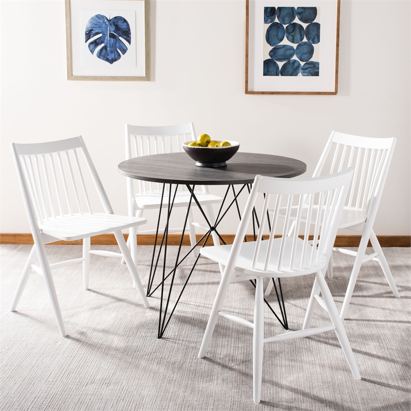 Safavieh Wren Wood Dining Chair in White