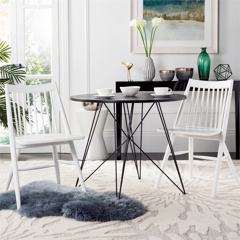 Safavieh Wren Wood Dining Chair in White