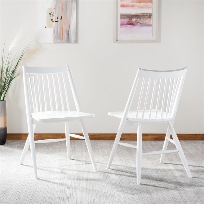 Safavieh Wren Wood Dining Chair in White