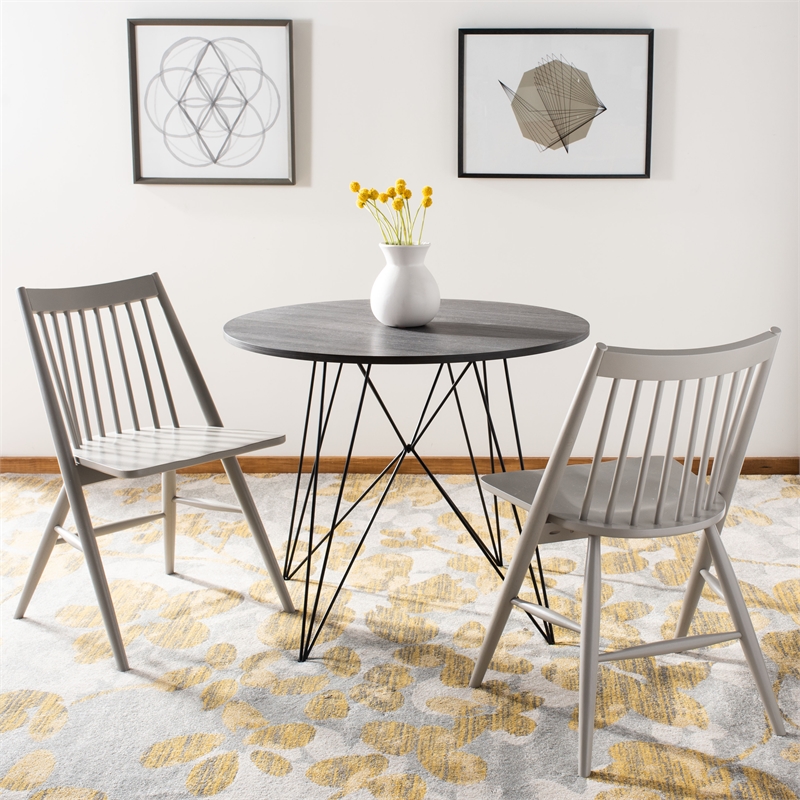 Safavieh Wren Wood Dining Chair in Gray