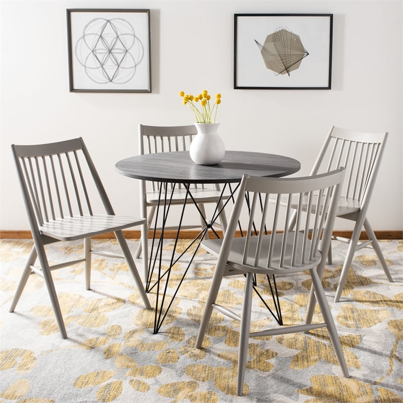 Safavieh Wren Wood Dining Chair in Gray