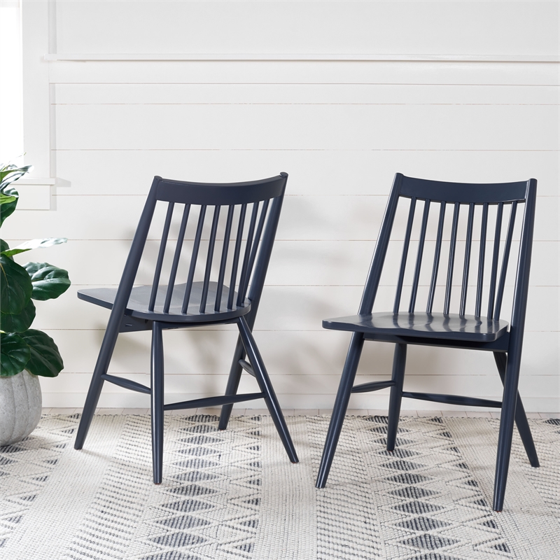 Safavieh Wren Wood Dining Chair in Dark Gray
