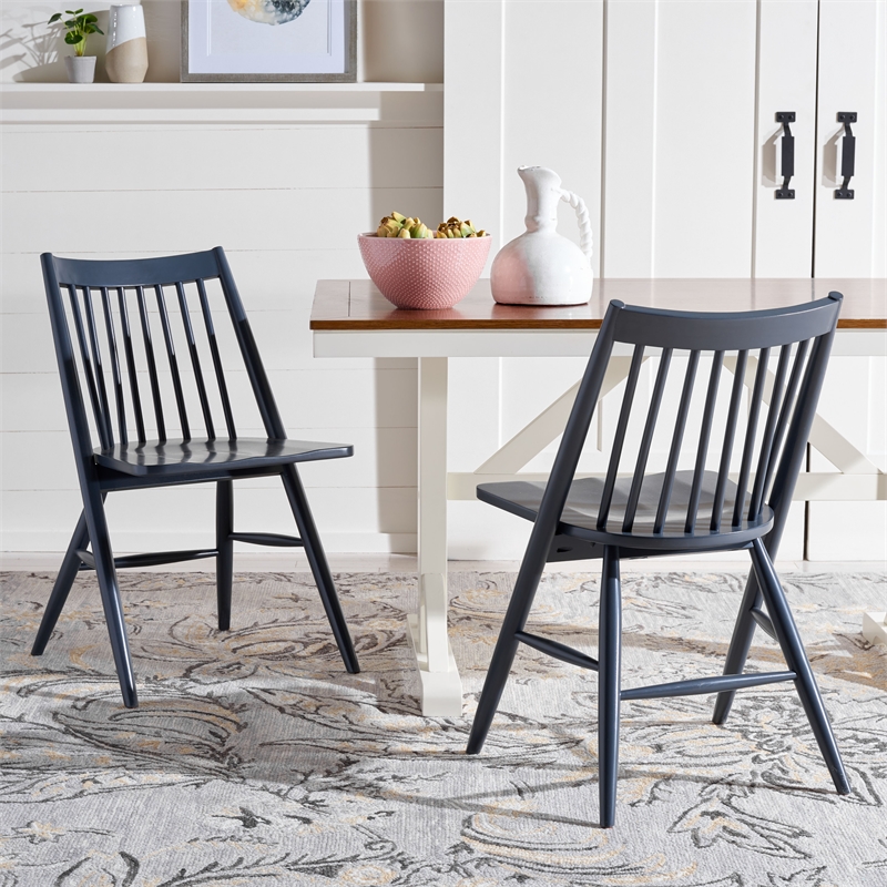 Safavieh Wren Wood Dining Chair in Dark Gray