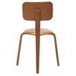 Safavieh Luella Wood Stackable Dining Chair in Walnut
