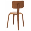 Safavieh Luella Wood Stackable Dining Chair in Walnut