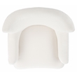Safavieh Delfino Wood and Fabric Accent Chair in White