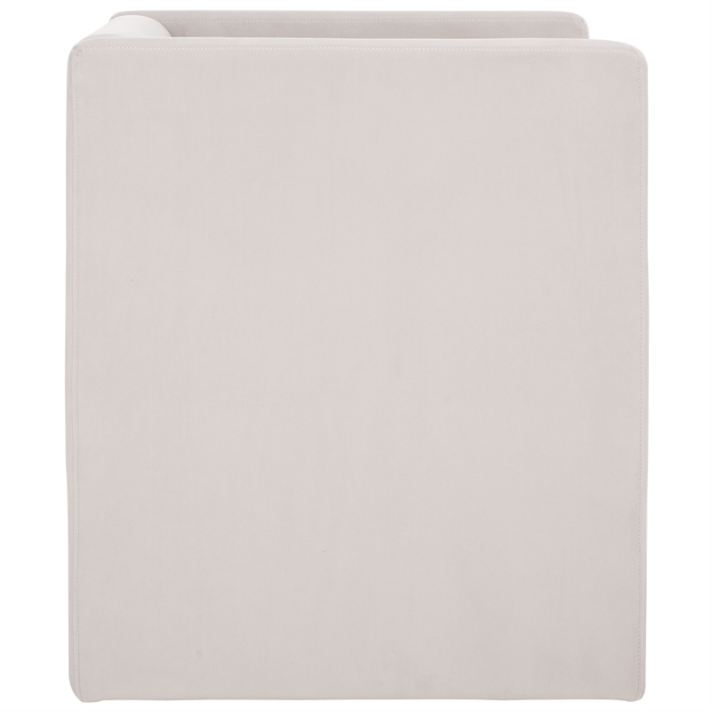 Safavieh Gisle Wood Accent Chair in Light Gray