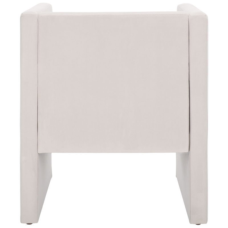 Safavieh Gisle Wood Accent Chair in Light Gray