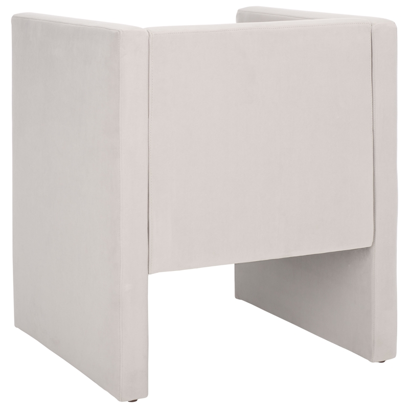 Safavieh Gisle Wood Accent Chair in Light Gray