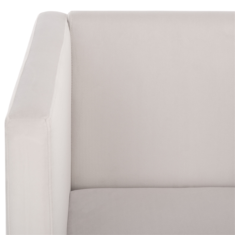 Safavieh Gisle Wood Accent Chair in Light Gray