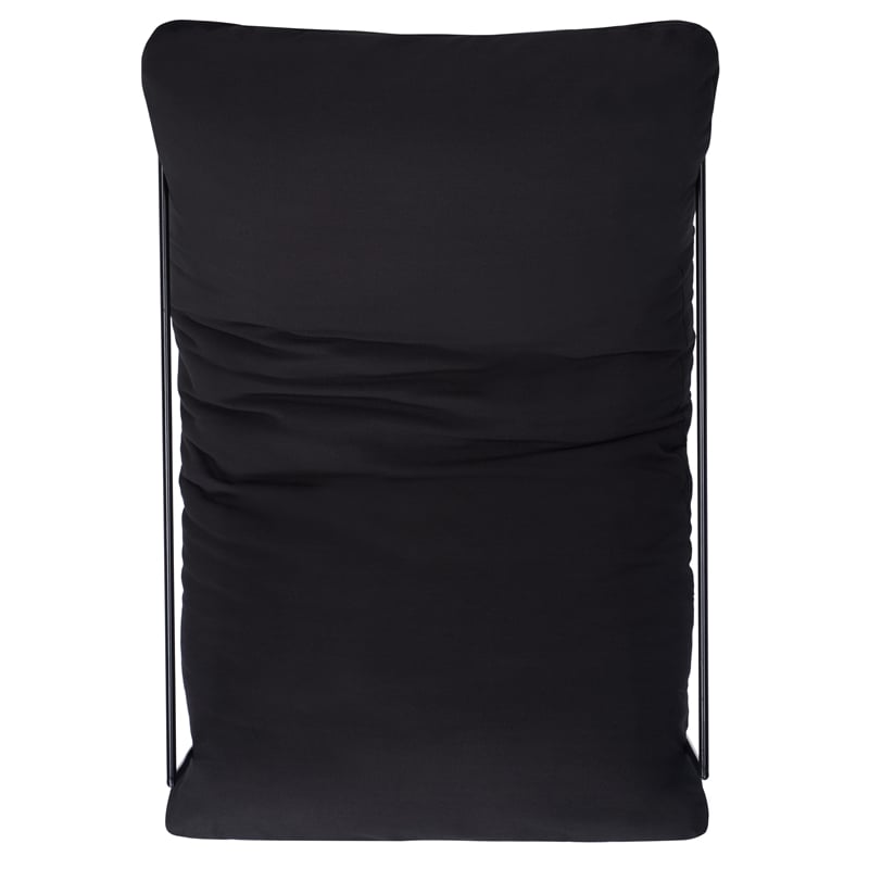 Safavieh Portland Metal and Wood Pillow Top Accent Chair in Black /Black