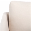 Safavieh Hampshire Wood and Fabric Accent Chair in Cream /Walnut