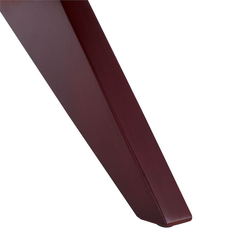 Safavieh Oliviadella Wood and Fabric Accent Chair in Cream / Walnut