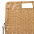 Safavieh Malou Steel and Wood Dining Chair in Cream / Natural