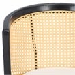 Safavieh Edan Wood and Iron Dining Chair in Black / White