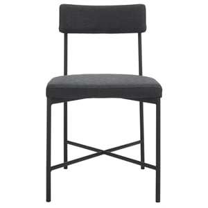 Safavieh Archer Wood and Iron Dining Chair in Black