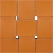 Safavieh Rayne Leather and Iron Woven Dining Chair in Amber / Silver