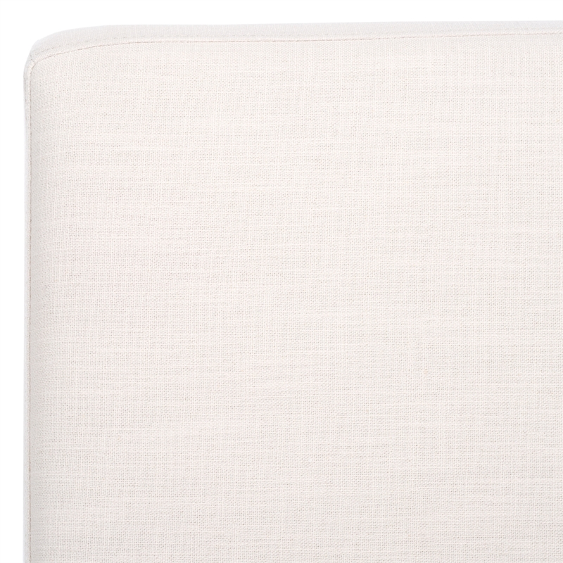 Safavieh Oliviadella Wood and Fabric Accent Chair in Cream / White