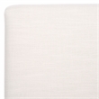 Safavieh Oliviadella Wood and Fabric Accent Chair in Cream / White