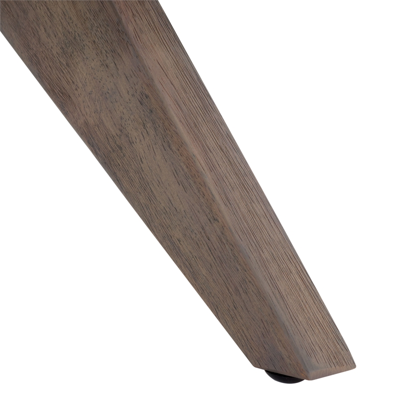 Safavieh Oliviadella Wood and Fabric Accent Chair in Cream / White