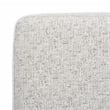 Safavieh Lohan Wood and Fabric Arm Chair in Light Gray / Gold
