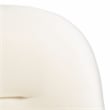 Safavieh Eleazer Velvet and Wood Accent Chair in Cream / Gold