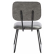 Safavieh Chavelle Metal and Wood Side Chair in Gray / Black