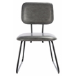 Safavieh Chavelle Metal and Wood Side Chair in Gray / Black