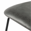 Safavieh Chavelle Metal and Wood Side Chair in Gray / Black