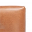 Safavieh Roald Metal and Wood Sofa Accent Chair in Light Brown / Coffee