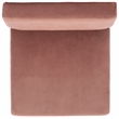 Safavieh Kermit Wood and Velvet Accent Chair in Dusty Rose / Black