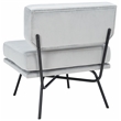 Safavieh Kermit Wood and Velvet Accent Chair in Gray / Black