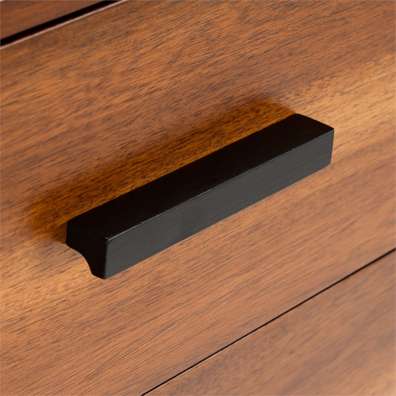 Safavieh Marquise Wood and Metal 3 Drawer Chest in Brown