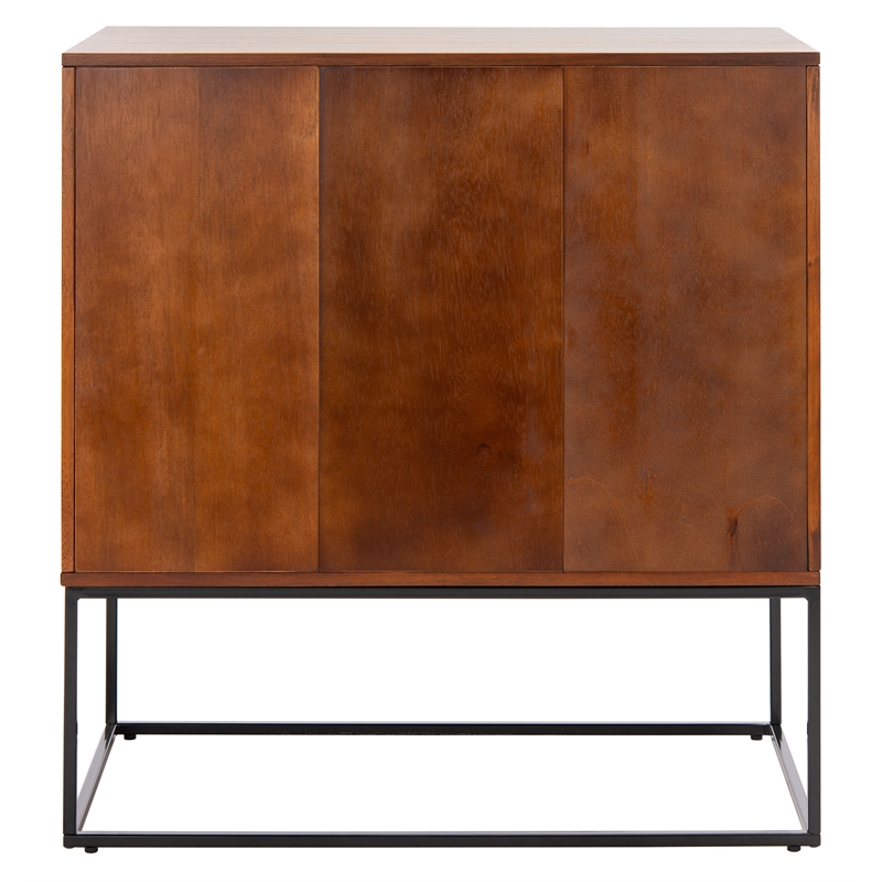 Safavieh Marquise Wood and Metal 3 Drawer Chest in Brown