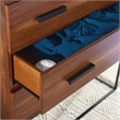 Safavieh Marquise Wood and Metal 3 Drawer Chest in Brown