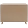 Safavieh Blaize Wood and Metal 3 Drawer Chest in Taupe / Black