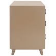 Safavieh Blaize Wood and Metal 3 Drawer Chest in Taupe / Black