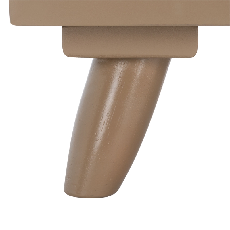 Safavieh Blaize Wood and Metal 3 Drawer Chest in Taupe / Black