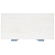 Safavieh Zinnia Wood and Metal 3 Drawer Chest in White / Silver