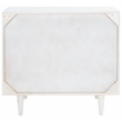 Safavieh Zinnia Wood and Metal 3 Drawer Chest in White / Silver