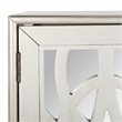 Safavieh Ashlynn Wood 2 Door Chest in Silver