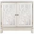 Safavieh Ashlynn Wood 2 Door Chest in Silver