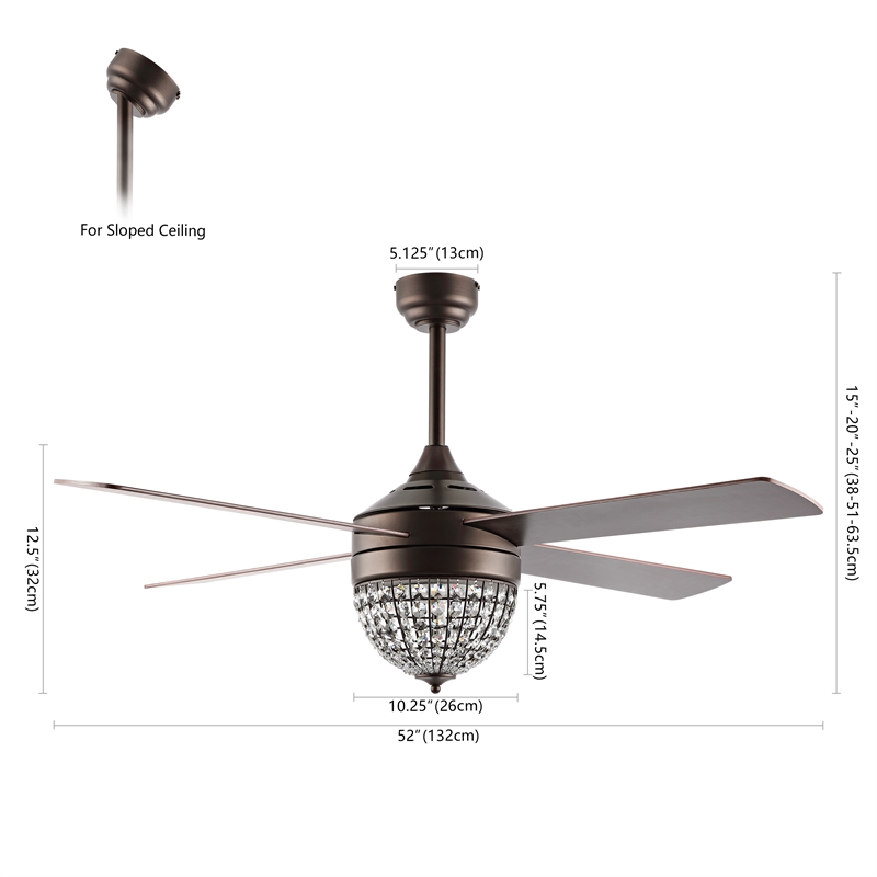Safavieh Crista Metal and Wood  3Lt 48