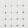 Safavieh Rayne Leather and Iron Woven Dining Chair in White / Silver